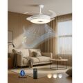 MUTLUSAN AYDINLATMALI BLUETOOTHLU TAVAN VANTİLATÖRÜ 52CM
