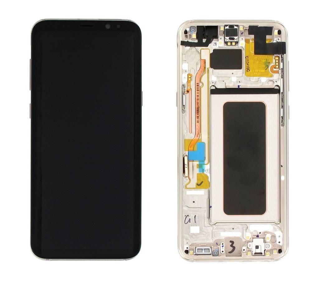 TELEFON EKRANI SAMSUNG S8 PLUS KVK SERVİS ORJİNAL GOLD