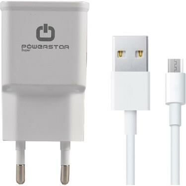 POWERSTAR SCM-12 TYPE-C -IPHONE  USB 2.1AMPER SET