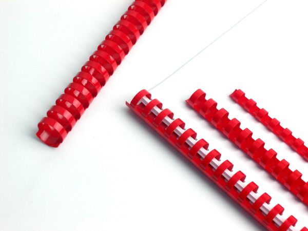 Lamiess 38 Mm Plastik Spiral Kırmızı 50'Li