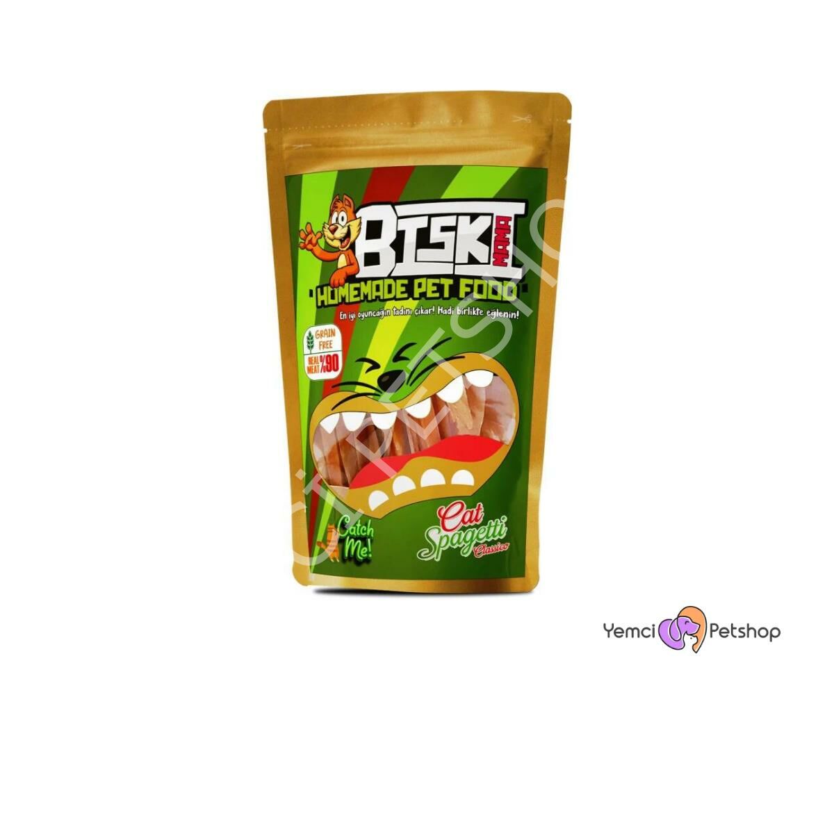 BİSKİ TAVUK SOMON MAYDONOZLU KEDİ MAKARNASI 30 GR