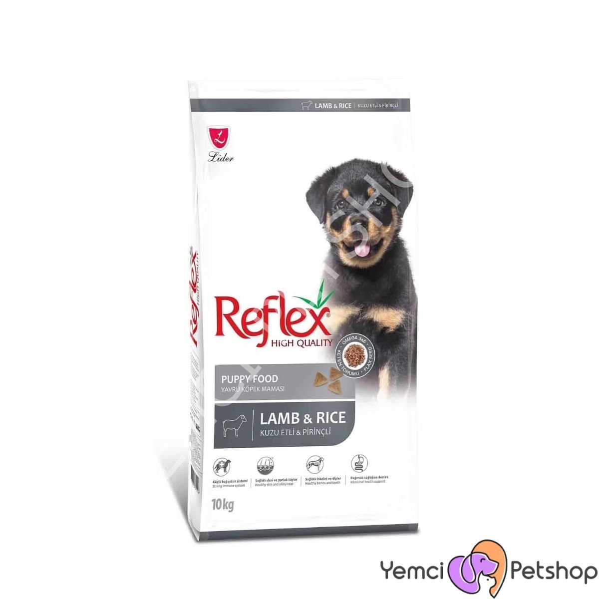 Reflex Puppy Kuzu Etli Pirinçli 10 kg Yavru Köpek Maması