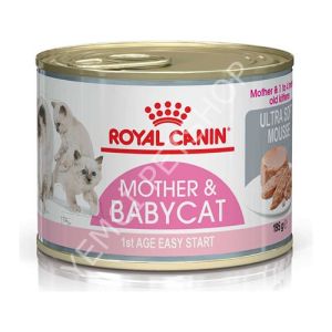 Royal Canin Mother&BabyCat Gebe/Laktasyondaki Anne ve Yavru Kedi için Kedi Konservesi 195g