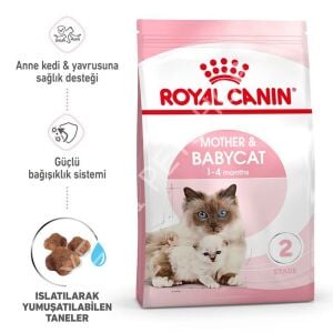 Royal Canin Mother&BabyCat Gebe/Laktasyondaki Anne ve Yavru Kedi için Kuru Kedi Maması 4kg