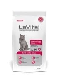 LAVITAL STERILISED CAT SALMON 1,5 KG