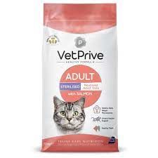 Vet Prive Somonlu 1.5 kg Kısırlaştırılmış Yetişkin Kedi Maması