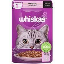 Whiskas Pouch Sos İçinde Somonlu Yetişkin Kedi Konservesi 85gr