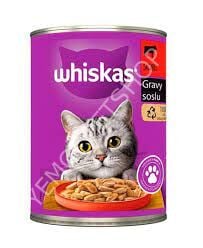 Whiskas Sos İçinde Sığır Etli Yetişkin Kedi Konservesi 400gr