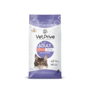 Vet Prive Tavuklu 10 kg Kısırlaştırılmış Yetişkin Kedi Maması