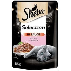 Sheba Salmon Pouch Gravy Soslu Somonlu Yetişkin Yaş Kedi Maması 85 Gr