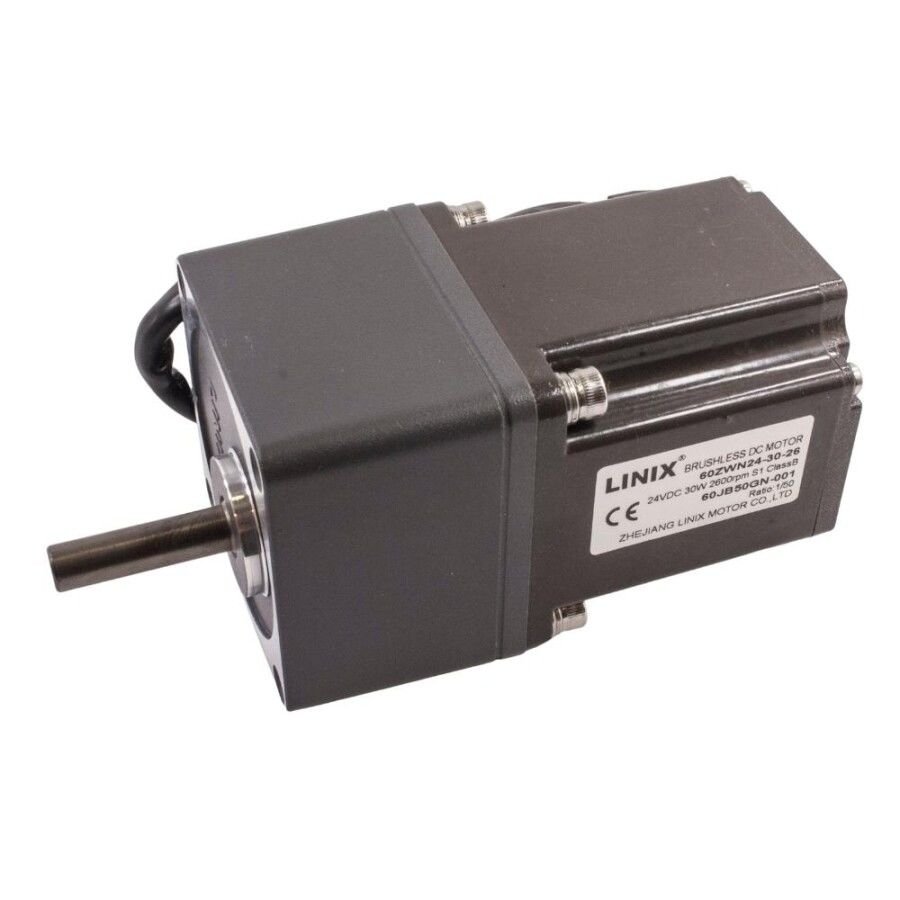 60JB50GN 24V 30W 52RPM Redüktörlü Brushless DC Motor