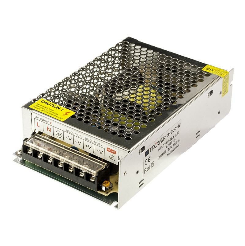 Hightek 12V 16.5A Metal Kasa Adaptör - LED Driver