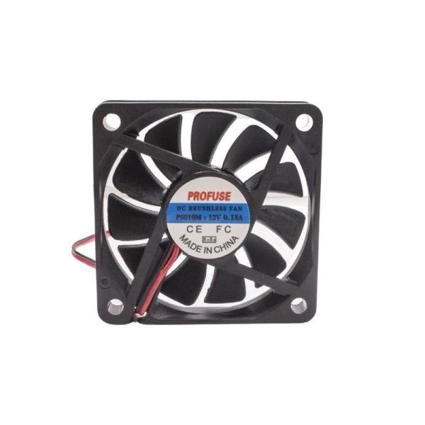 60x60x10mm 12V 0.13A Fan 2 Kablolu