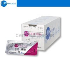 Luxcryl PGA Absorbe Cerrahi Sutur - Ters Keskin İgneli