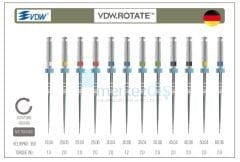 VDW Rotate Rotary Kanal Eğesi 25 mm 4'lü Sorti