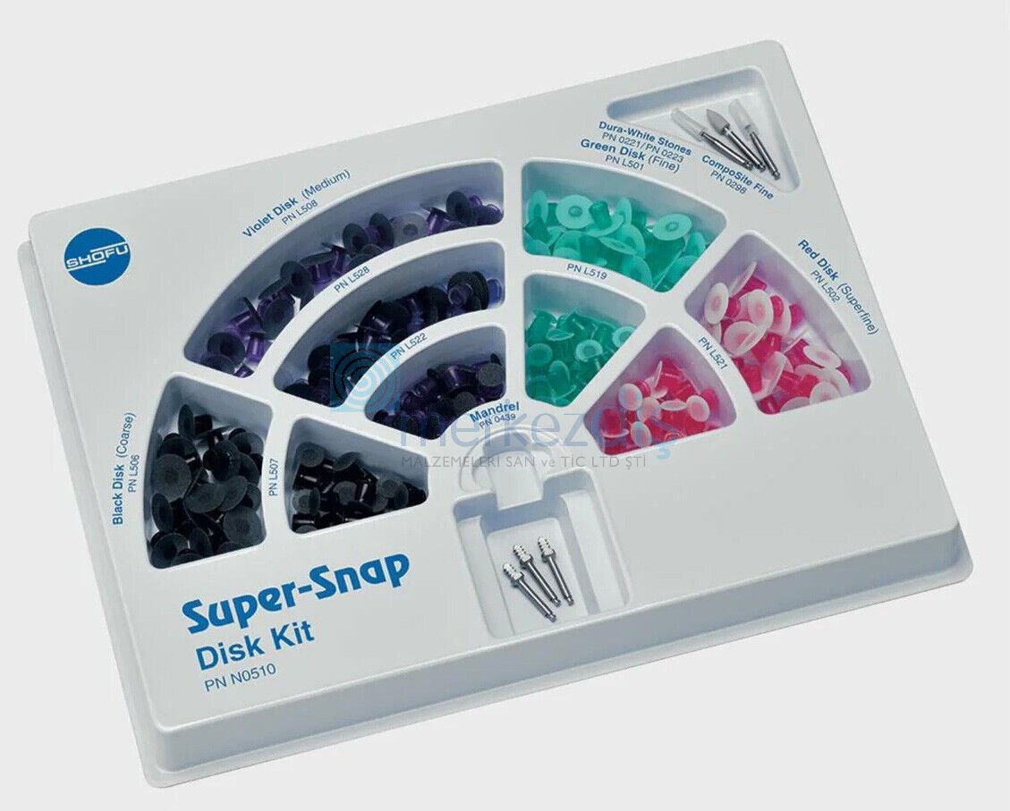 Super Snap Rainbow Kompozit Parlatma Disk Seti 180'lik
