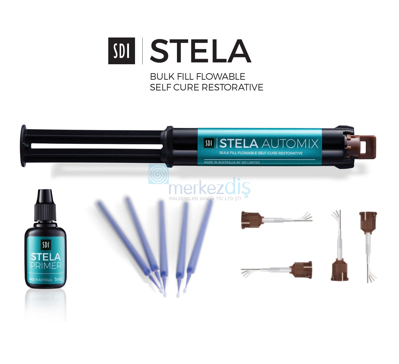 Stela Bulk Fill Flowable Restoratif Self Cure Dolgu Automix Intro Kit