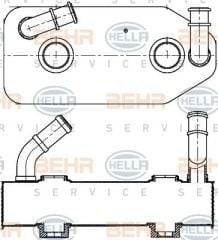 Volkswagen Golf 4 Şanzıman Yağ Soğutucusu Behr 8MO376787-681 OEM 096409061G