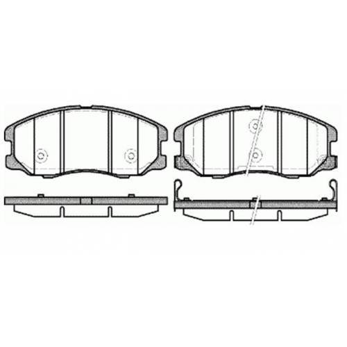 Opel Antara Ön Fren Balatası 2007-2012 MGA MGA-55336 OEM VC01 6K0611701