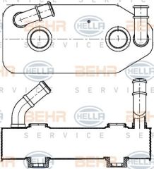 Audi A3 Şanzıman Yağ Soğutucusu Behr 8MO376787-681 OEM 096409061G