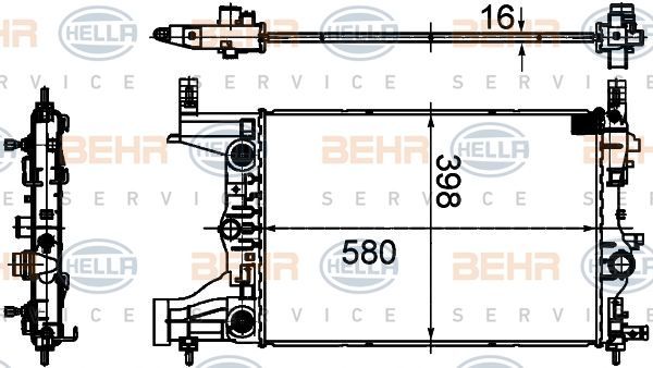 Volkswagen Arteon Radyatör Intercool Behr 8MK376749-154 OEM 5Q0121251HQ