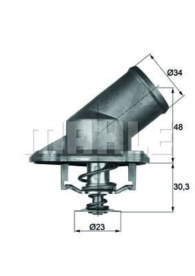 Opel Corsa C Termostat 92c Behr TT TI22492 OEM 6338028