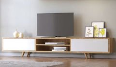 Zenio Rose Tv Ünitesi Wm 170 cm - Meşe/Beyaz