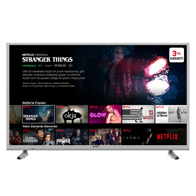 Arçelik A65L 8860 5S 4K Diamond Netflix TV 65'' / 165 cm