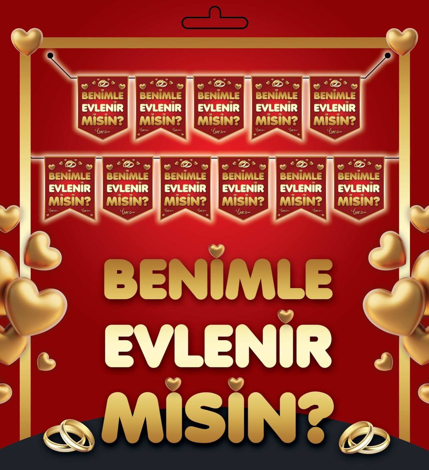 YAZI ZARF BANNER BENİMLE EVLENİRMİSİN