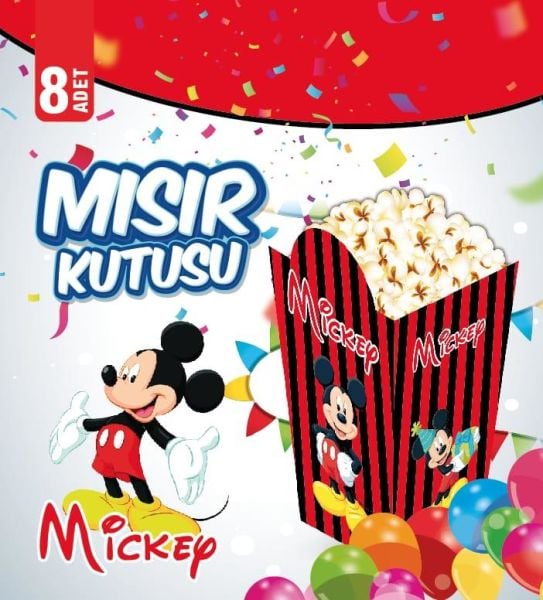 MISIR KUTUSU MİCKEY 8 Lİ