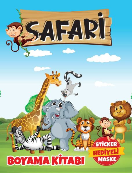 BOYAMA KİTABI SAFARİ (1 POŞET 10LU)