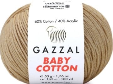 3424 GAZZAL BABY COTTON 50GR- Sütlü Kahve