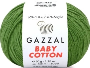 3449 GAZZAL BABY COTTON 50GR -Koyu Yeşil