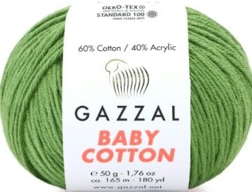 3448 GAZZAL BABY COTTON 50GR - Yeşil