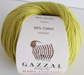 3457 GAZZAL BABY COTTON 50GR - Fıstık Yeşili