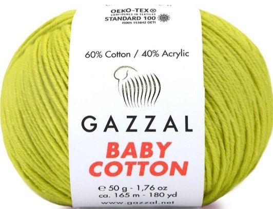 3457 GAZZAL BABY COTTON 50GR - Fıstık Yeşili