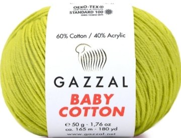 3457 GAZZAL BABY COTTON 50GR - Fıstık Yeşili