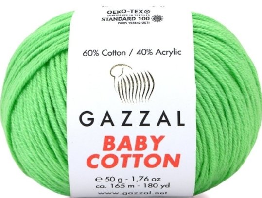 3466 GAZZAL BABY COTTON 50GR -Canlı Yeşil