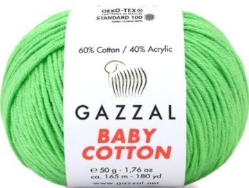 3466 GAZZAL BABY COTTON 50GR -Canlı Yeşil