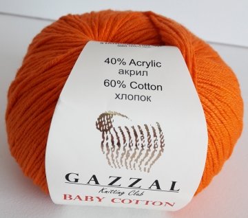 3419 GAZZAL BABY COTTON 50GR - Turuncu