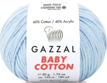 3429 GAZZAL BABY COTTON 50GR -Süt Mavi