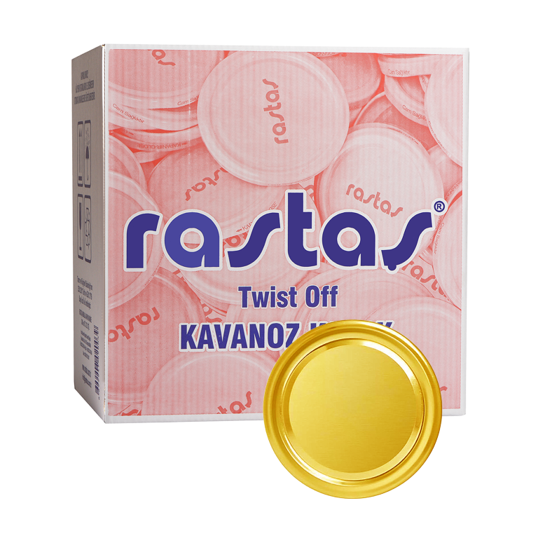 KOLİDE GOLD RENK 63 MM DERİN KAVANOZ KAPAĞI-(600 ADET/ 63 MM DERİN)