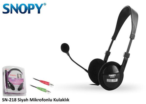 SNOPY SN-218 MİKRAFONLU KULAKLIK