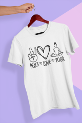 Peace Love Yoga T-shirt (2 Renk)