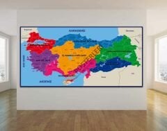 Türkiye Bölgeler Haritası Okul Posteri