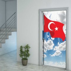 Türk Bayrağı Kapı Giydirme