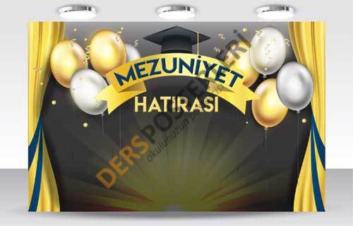 Mezuniyet Hatırası Arkalık Okul Posteri