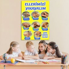 El Temizliği Ders Afişi Poster