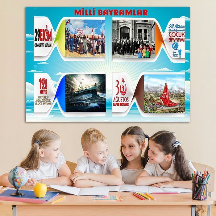 Milli Bayramlar Ders Afişi Poster