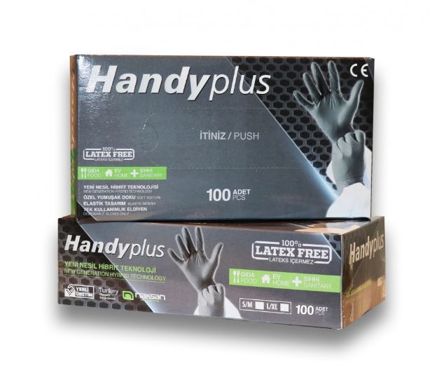 Handyplus Eldiven Pudrasız / Siyah / S/M Beden / 100 Adet